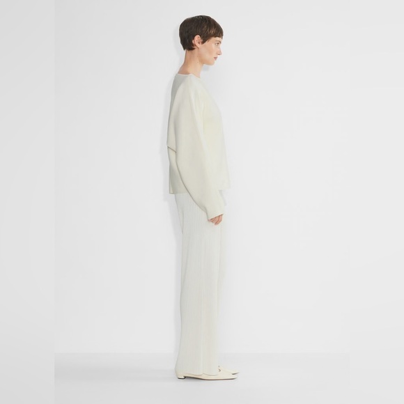 Aritzia babaton ivory cream minimalist sweater sz s preowned - Picture 8 of 11